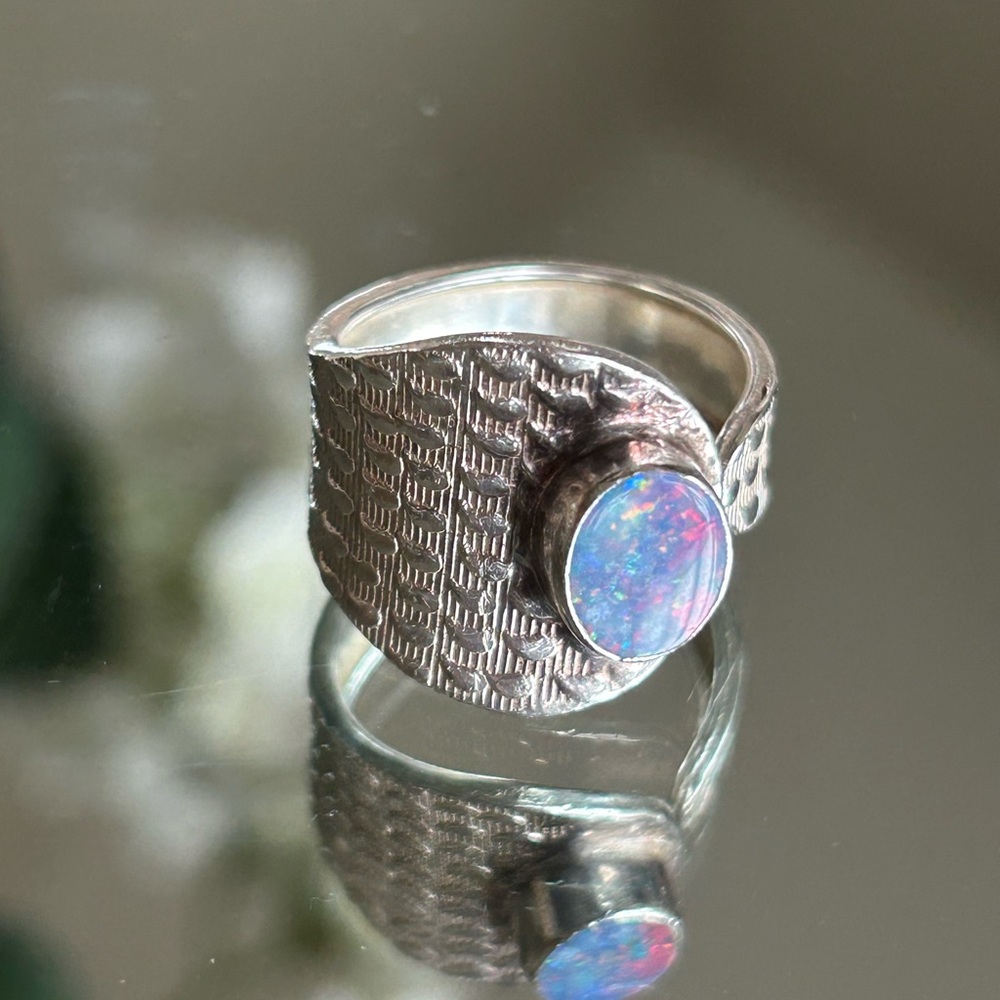 Genuine Australian opal 925 silver